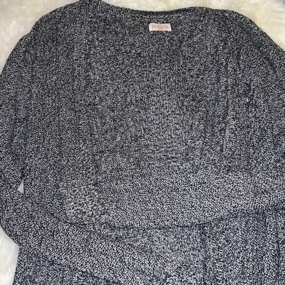 Black and White Knit Sweater size large